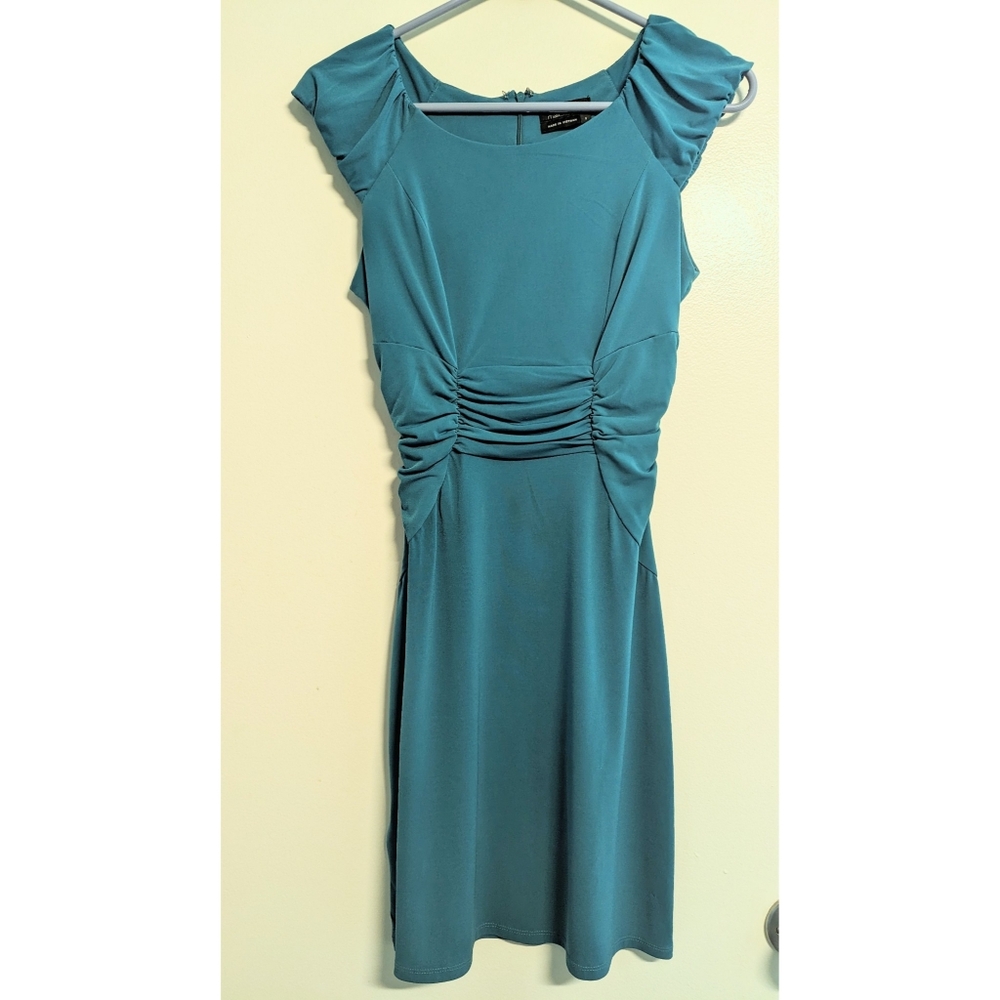 🚫SOLD🚫 Greenish Blue Max and Cleo Bizwear Dress, size 2